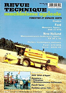 Boek: Moissonneuses-batteuses New Holland TX 30, TX 32, TX 34 et TX 36 - moteurs Ford types 666 et 678 - Revue Technique Machinisme Agricole (RTMA 106)