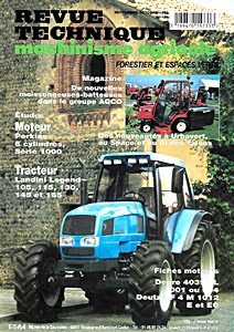 Boek: Landini Legend 105, 115, 130, 145 et 165 - moteur Perkins 6 cylindres série 1000 - Revue Technique Machinisme Agricole (RTMA 126)