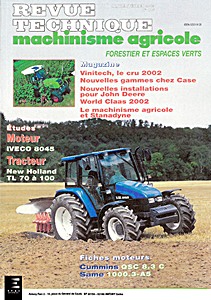 Boek: New Holland TL 70, TL 80, TL 90 et TL 100 - moteurs Iveco série 8045 - Revue Technique Machinisme Agricole (RTMA 146)
