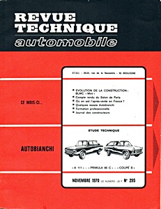 Boek: [RTA 295] Autobianchi A111, Primula 65C, Coupe S