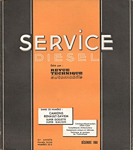Livre : Renault-Saviem SG2 Super-Goélette et SG4 Super Galion (depuis 06/1965) - Revue Technique Diesel (RTD 22)