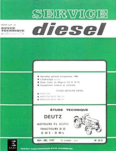 Boek: Deutz D25-2, D30 L et D 40 L - moteurs Deutz F/L 612/712 - Revue Technique Diesel (RTD 28)