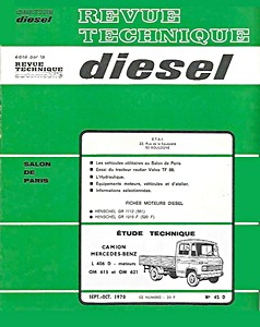 Boek: Mercedes-Benz L 406 D - moteurs OM 615 et OM 621 (depuis 1963) - Revue Technique Diesel (RTD 45)