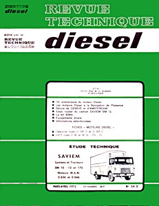 Livre : Saviem SM 10, SM 12 et SM 170 - camions et tracteurs - moteurs MAN 0836 et 0846 - Revue Technique Diesel (RTD 54)