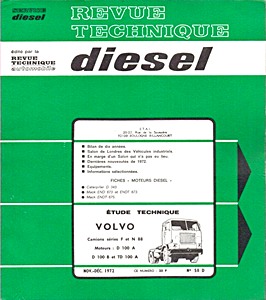 Livre : Volvo F 88 et N 88 - moteurs D 100 A, D 100 B et TD 100 A - Revue Technique Diesel (RTD 58)