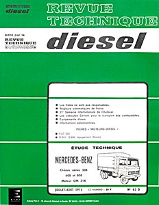 Livre : Mercedes-Benz séries 508, 608 et 808 - moteur OM 314 - Revue Technique Diesel (RTD 062)