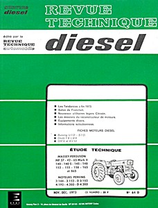 Livre : Massey-Ferguson MF 37, 42, 65, 65 Mark II, 140, 140 S, 145, 148, 152, 155, 158, 165 et 865 - Revue Technique Diesel (RTD 64)
