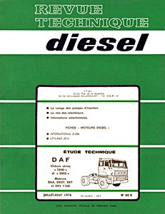 Livre : DAF séries 2800 et 2805 - Moteurs DKA, DKTD, DKT et DKS 1160 - Revue Technique Diesel (RTD 80)