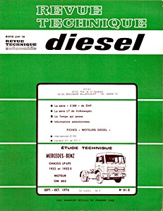 Boek: Mercedes-Benz châssis LP / LPS 1932 et 1932 S - moteur OM 403 - Revue Technique Diesel (RTD 81)
