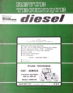 Boek: Fiat-Someca 780 et 780 DT - moteur 8045-04 - Revue Technique Diesel (RTD 86)