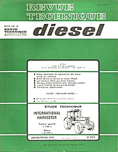 Livre : International Harvester 744 - moteur D239 - Revue Technique Diesel (RTD 89)