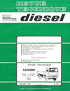 Livre : Saviem JK 60 A, JK 60 B, JK 65 et JK 75 - moteur 720 - Revue Technique Diesel (RTD 90)