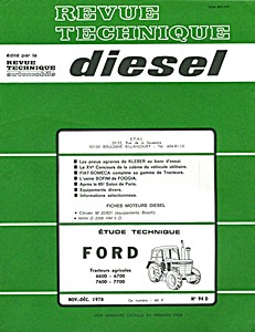 Boek: Ford 6600, 6700, 7600 et 7700 - Revue Technique Diesel (RTD 94)