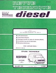 Boek: Bedford CF - moteurs Diesel - Revue Technique Diesel (RTD 98)