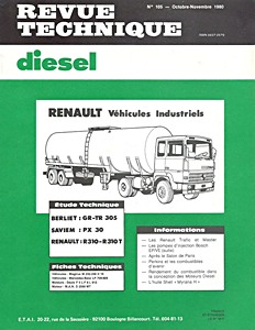 Livre : [RTD 105] Renault R 310 / Berliet GR-TR 305 / Saviem  30