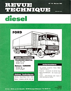 Boek: Ford Transcontinental - Revue Technique Diesel (RTD 115)