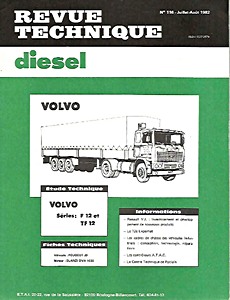 Livre : Volvo séries F 12 et TF 12 - Revue Technique Diesel (RTD 116)
