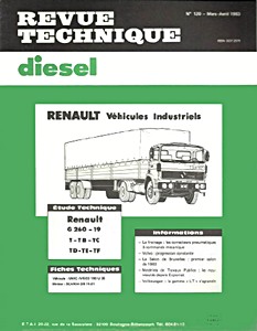 Livre : Renault G 260-19 - T, TB, TC, TD, TE et TF - Revue Technique Diesel (RTD 120)