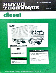 Livre : DAF Séries 1300 et 1500 - Revue Technique Diesel (RTD 125)