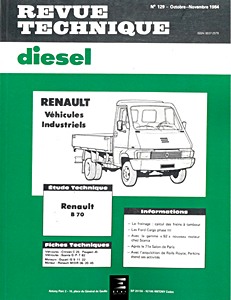 Livre : Renault B70 - Revue Technique Diesel (RTD 129)