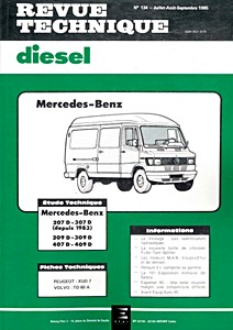 Boek: Mercedes-Benz 207 D, 307 D, 209 D, 309 D, 407 D et 409 D (1982-1988) - Revue Technique Diesel (RTD 134)