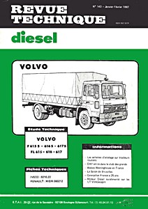Livre : Volvo F 615 S, F 616 S et F 617 S / FL 615, FL 616 et FL 617 - Revue Technique Diesel (RTD 143)