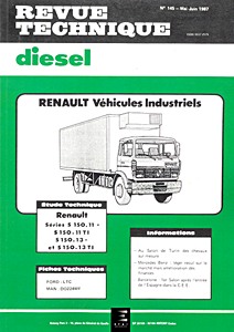 Livre : Renault Midliner Série S 150 - S 150.11, S 150.11 TI, S 150.13 et S 150.13 TI - Revue Technique Diesel (RTD 145)