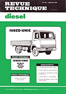 Livre : Iveco-Unic série Z - 65/60-10, 65-10, 79/75-10 et 79-10 - Revue Technique Diesel (RTD 146)