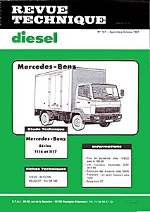 Livre : Mercedes-Benz LK - séries 1114 et 1117 - Revue Technique Diesel (RTD 147)