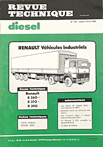 Livre : Renault R360, R370 et R390 - Revue Technique Diesel (RTD 149)
