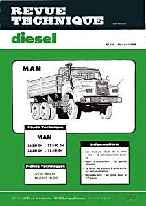 Livre : MAN 26.281 DH, 32.240 DH, 32.281 DH et 32.321 DH - Revue Technique Diesel (RTD 150)