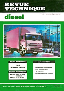 Livre : DAF 1300, 1700, 1900 - moteurs DNTD / DNT / DNS 620 (depuis 1987) - Revue Technique Diesel (RTD 158)