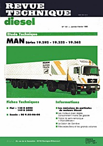 Livre : MAN F90 - séries 19.292, 19.332 et 19.362 - Revue Technique Diesel (RTD 161)