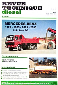 Livre : Mercedes-Benz 1929, 1935, 2629 et 2635 - 4x4, 6x4 et 6x6 - Revue Technique Diesel (RTD 186)