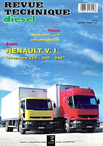 Livre : Renault Premium 260, 300 et 340 (depuis 1996) - Revue Technique Diesel (RTD 206)