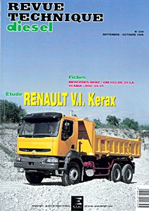 Livre : Renault Kerax - moteurs 9.8 et 11.1 L - Revue Technique Diesel (RTD 219)