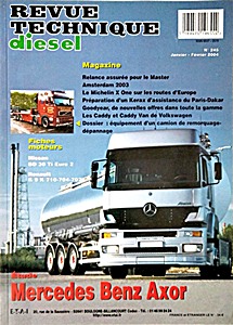 Livre : Mercedes-Benz Axor - 1835 LS, 1840 LS et 1843 LS - moteurs Euro 3 - Revue Technique Diesel (RTD 245)