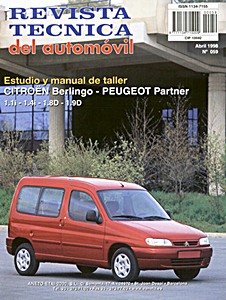Livre: Citroën Berlingo / Peugeot Partner - gasolina 1.1i y 1.4i / diesel 1.8 D y 1.9 D (desde 07/1996) - Revista Técnica del Automovil (RTA 059)