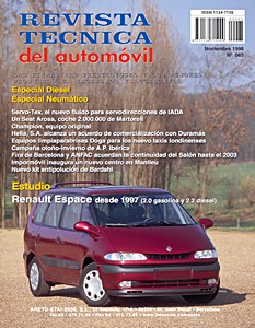Livre: Renault Espace - gasolina 2.0 / diesel 2.2 (desde 1997) - Revista Técnica del Automovil (RTA 065)