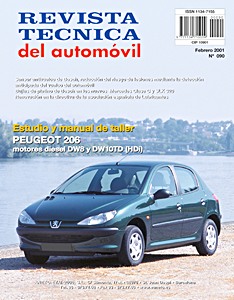 Livre: Peugeot 206 - motores diesel 1.9 D y 2.0 HDi (desde 1998) - Revista Técnica del Automovil (RTA 090)