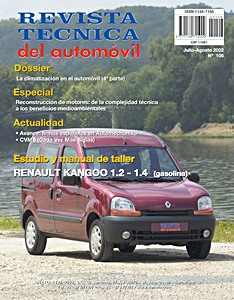 Livre: Renault Kangoo I - gasolina 1.2 y 1.4 (desde 1997) - Revista Técnica del Automovil (RTA 106)