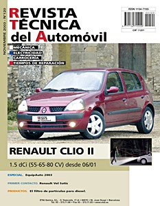 Livre: Renault Clio II - Diesel 1.5 dCi (desde 06/2001) - Revista Técnica del Automovil (RTA 120)