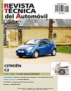 Livre: [142] Citroen C2 - 1.1i y 1.4i/1.4 HDi (09/2003->)