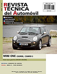 Livre: Mini One, Cooper y Cooper S - Todos tipos gasolina (09/2001-09/2006) - Revista Técnica del Automovil (RTA 163)