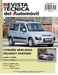 Livre: Citroën Berlingo I / Peugeot Partner I - Fase 2 - diesel (M59, desde 11/2002) - Revista Técnica del Automovil (RTA 180)