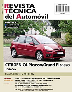 Livre: Citroën C4 Picasso y Grand Picasso - diesel 1.6 HDi 16V y 2.0 HDi 16V (desde 10/2006) - Revista Técnica del Automovil (RTA 184)