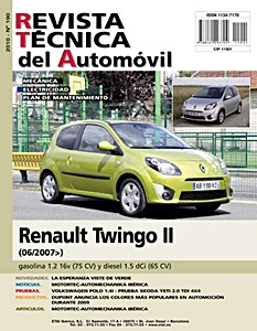 Livre: Renault Twingo II - gasolina 1.2 16V / diesel 1.5 dCi (desde 06/2007) - Revista Técnica del Automovil (RTA 190)