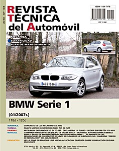 Książka: BMW Serie 1 - diesel 118d y 120d (desde 01/2007) - Revista Técnica del Automovil (RTA 194)