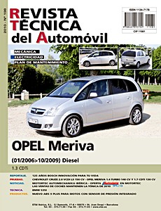 Livre: Opel Meriva A - Fase 2 - diesel 1.3 CDTI (01/2006-10/2009) - Revista Técnica del Automovil (RTA 198)