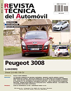 Livre: Peugeot 3008 I - Fase 1 - diesel 2.0 HDi (desde 04/2009) - Revista Técnica del Automovil (RTA 210)
